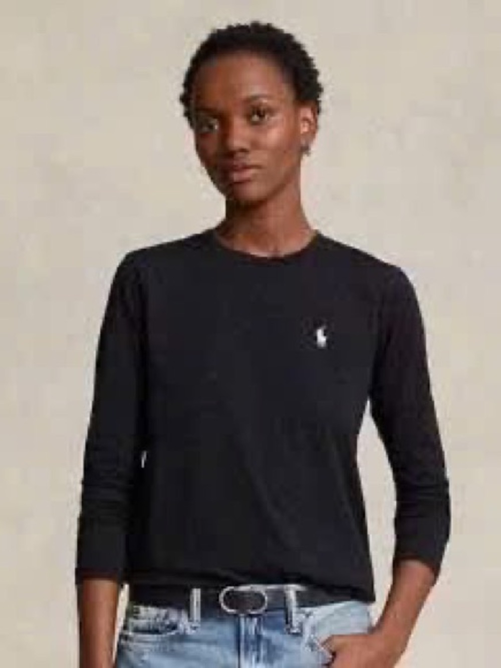 Polo by Ralph Lauren Black Modal Long Sleeve Tee
